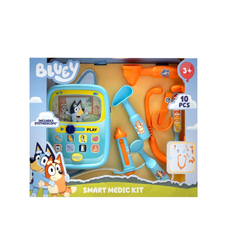 Bluey – Sjuksköterska med bärbar dator och läkarset (90383) i gruppen LEKSAKER, BARN- & BABYPRODUKTER / Leksaker / Lekset hos TP E-commerce Nordic AB (D37490)