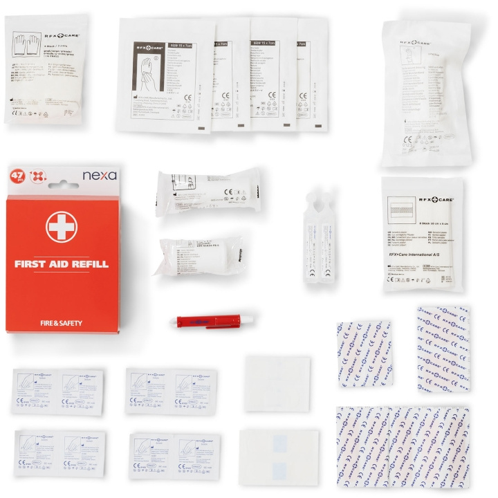Nexa FAKRE Refillkit Första Hjälpen 47 delar i gruppen BIL / Biltillbehör / Övriga biltillbehör hos TP E-commerce Nordic AB (D37580)