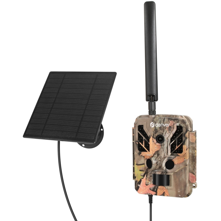 Denver Åtelkamera 4G Solcell IP67 WSL-8050 i gruppen HEMELEKTRONIK / Foto & Video / Åtel/Vildmarkskameror hos TP E-commerce Nordic AB (D37581)
