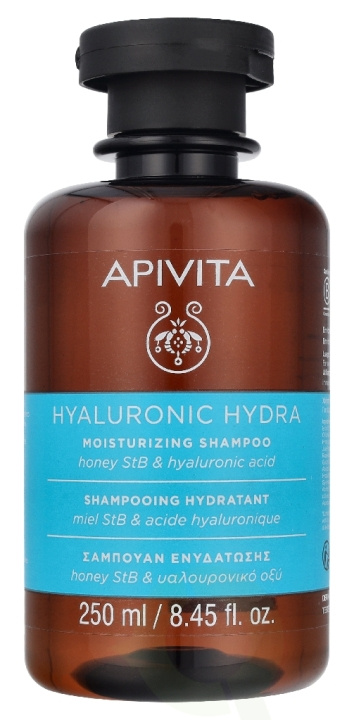 Apivita Hyaluronic Hydra Moisturizing Shampoo Honey StB & Hyaluronic Acid 250 ml i gruppen SKÖNHET & HÄLSA / Hår & Styling / Hårvårdsprodukter / Schampo hos TP E-commerce Nordic AB (D37607)