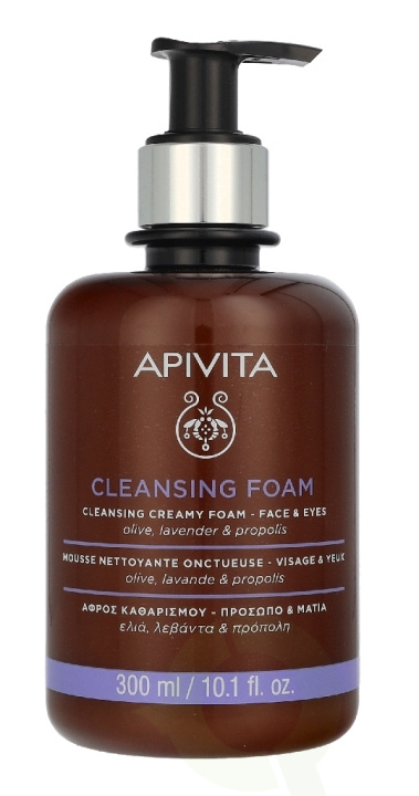 Apivita Face & Eye Foam Cleanser 300 ml i gruppen SKÖNHET & HÄLSA / Hudvård / Ansiktsvård / Rengöring hos TP E-commerce Nordic AB (D37608)