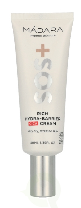 Madara SOS Rich Hydra Barrier Cica Cream 40 ml i gruppen SKÖNHET & HÄLSA / Hudvård / Ansiktsvård / Dagkräm hos TP E-commerce Nordic AB (D37636)