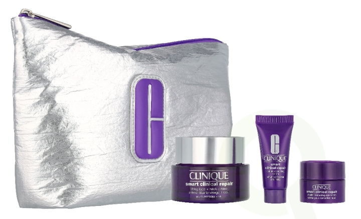 Clinique Smart Lift Value Set 65 ml Smart Clinical Repair Lifting Face + Neck Cream 50ml /Smart Clinical Repair Wrinkle Correcting Serum 10ml /Smart Clinical Repair Wrinkle Correcting Eye Cream 5ml i gruppen SKÖNHET & HÄLSA / Hudvård / Ansiktsvård hos TP E-commerce Nordic AB (D37677)