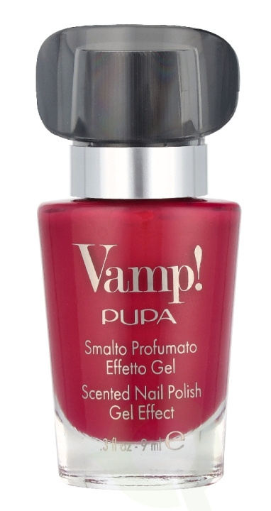 Pupa Milano Pupa Vamp! Scented Nail Polish Gel Effect 9 ml #317 Hypnotic Cherry i gruppen SKÖNHET & HÄLSA / Manikyr/Pedikyr / Nagellack hos TP E-commerce Nordic AB (D37756)