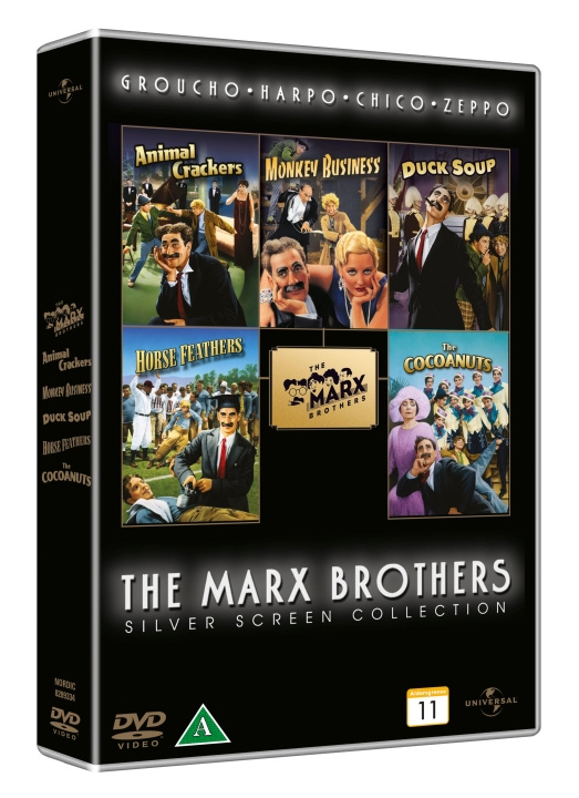 Marx Brothers silver screen collection (5 DVD Box set) i gruppen HEMELEKTRONIK / Ljud & Bild / TV & Tillbehör / Filmer / DVD hos TP E-commerce Nordic AB (D37848)