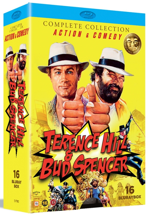 BUD SPENCER & TERENCE HILL - THE CLASSIC COLLECTION - 16 Blu Ray Discs i gruppen HEMELEKTRONIK / Ljud & Bild / TV & Tillbehör / Filmer / Blu-ray hos TP E-commerce Nordic AB (D37959)