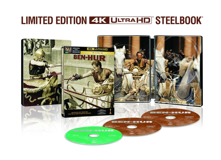 Ben Hur - Steelbook 3-disc (4K UHD + BD) i gruppen HEMELEKTRONIK / Ljud & Bild / TV & Tillbehör / Filmer / Blu-ray hos TP E-commerce Nordic AB (D38174)