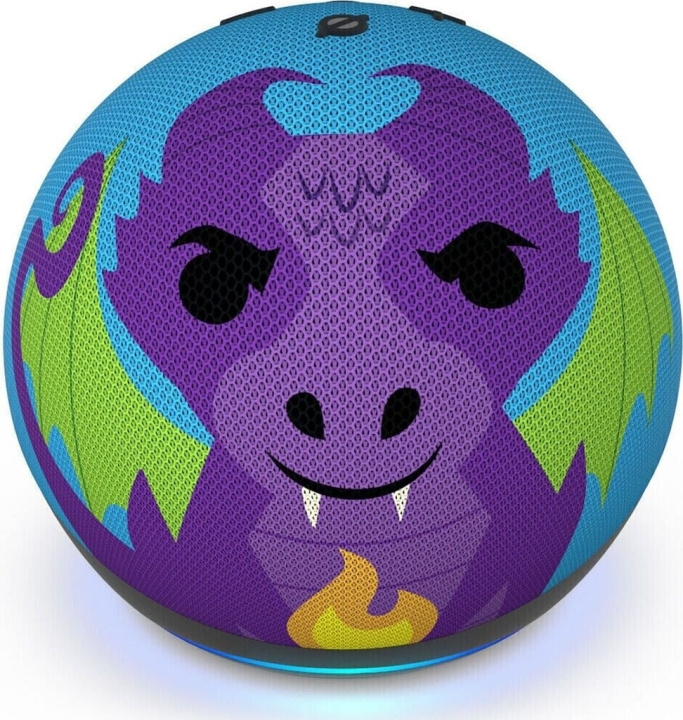 Amazon Echo Dot Kids 5:e generationen Dragon Edition i gruppen HEMELEKTRONIK / Ljud & Bild / Högtalare & Tillbehör / Bluetooth-högtalare hos TP E-commerce Nordic AB (D38237)