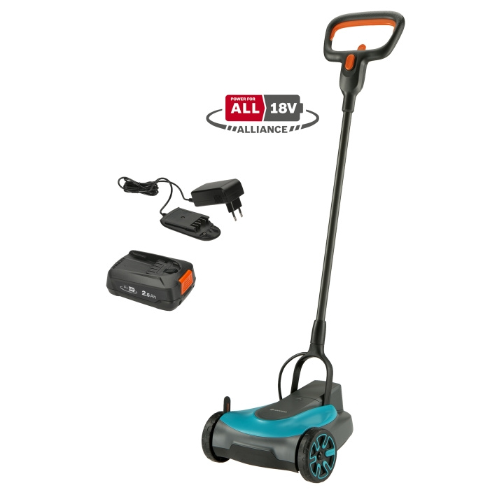Gardena HandyMower 22/18V P4A färdig att använda-set (1x2,5 Ah) batteridriven gräsklippare i gruppen HEM, HUSHÅLL & TRÄDGÅRD / Köksredskap / Övriga köksredskap hos TP E-commerce Nordic AB (D38250)