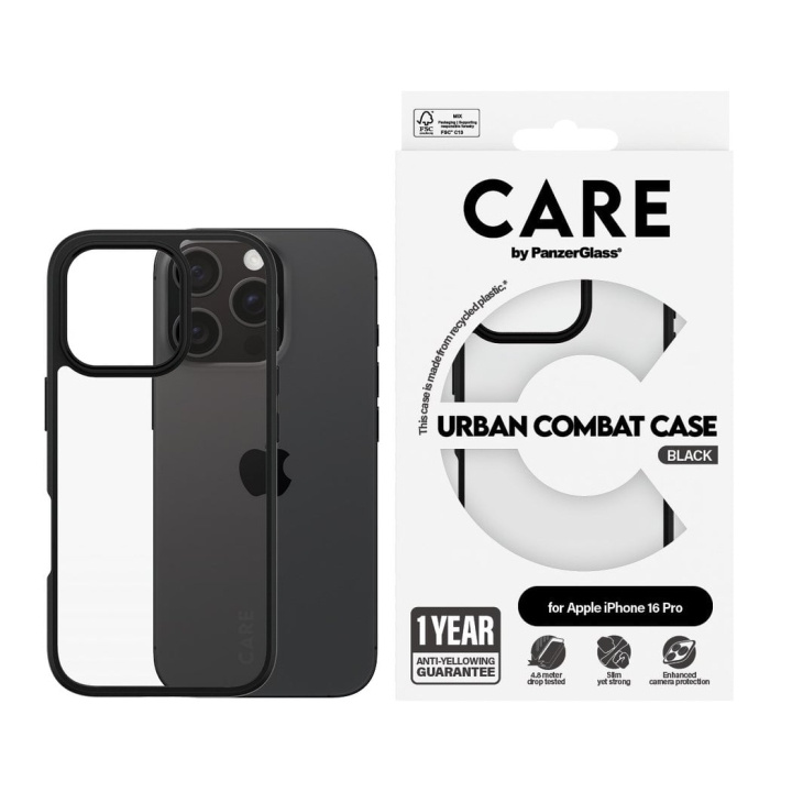 PanzerGlass CARE by PanzerGlass – iPhone 16 Pro-skal Urban Combat Black i gruppen SMARTPHONE & SURFPLATTOR / Mobilskydd / Apple / iPhone 16 hos TP E-commerce Nordic AB (D38310)