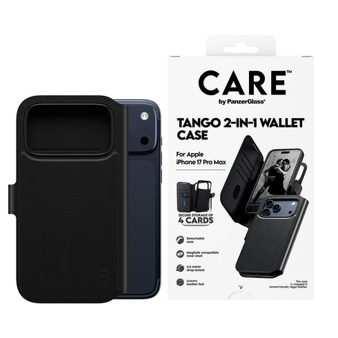 PanzerGlass – CARE Feature Case Tango två-i-ett-plånboksfodral med MagSafe – iPhone 17 Pro Max i gruppen SMARTPHONE & SURFPLATTOR / Mobilskydd / Apple / iPhone 17 hos TP E-commerce Nordic AB (D38343)