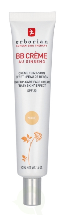 Erborian BB Cream Au Ginseng 5-In-1 Baby Skin Effect SPF20 40 ml Nude i gruppen SKÖNHET & HÄLSA / Hudvård / Solskydd & Tanning / Solskydd hos TP E-commerce Nordic AB (D39495)