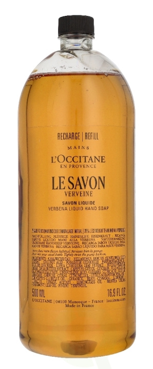 L\'Occitane Verbena Hands & Body Liquid Soap Refill 500 ml i gruppen SKÖNHET & HÄLSA / Hudvård / Kroppsvård / Bad & Duschcreme hos TP E-commerce Nordic AB (D39503)