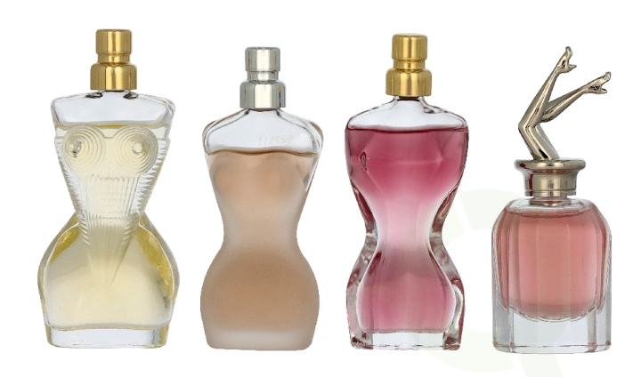 J.P. Gaultier Feminine Miniatures Set 24 ml 4x6ml - La Belle/Scandal/Classique/Divine Edp Spray i gruppen SKÖNHET & HÄLSA / Doft & Parfym / Parfym / Parfym för henne hos TP E-commerce Nordic AB (D39535)