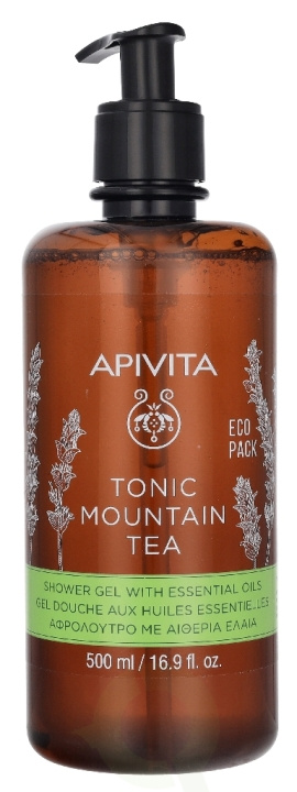 Apivita Tonic Mountain Tea Shower Gel 500 ml i gruppen SKÖNHET & HÄLSA / Hudvård / Kroppsvård / Bad & Duschcreme hos TP E-commerce Nordic AB (D39549)