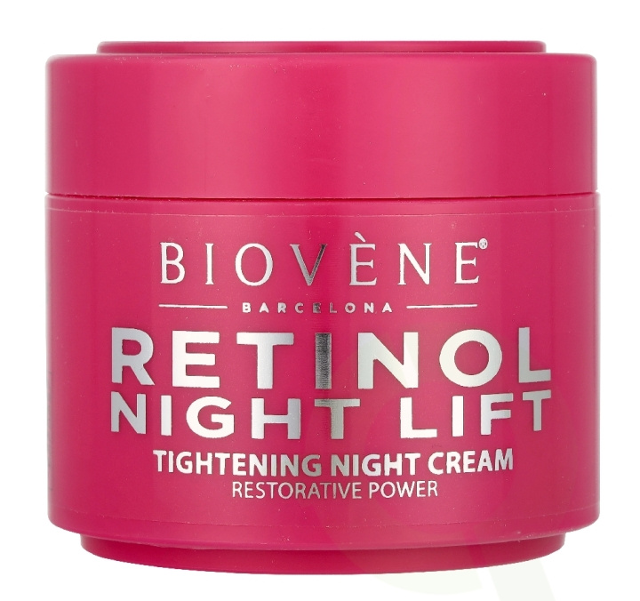 Biovene Retinol Night Lift Night Cream 50 ml Organic Strawberry i gruppen SKÖNHET & HÄLSA / Hudvård / Ansiktsvård / Nattkräm hos TP E-commerce Nordic AB (D39651)