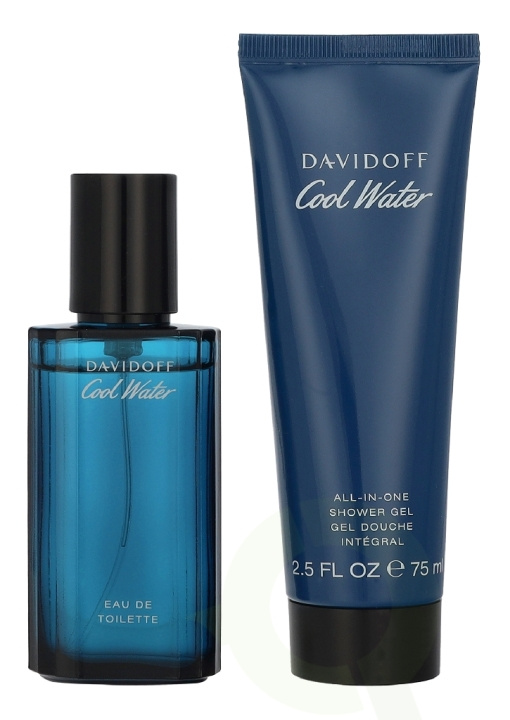 Davidoff Cool Water Man Giftset 115 ml Edt Spray 40ml/Shower Gel 75ml i gruppen SKÖNHET & HÄLSA / Presentkit / Presentkit För Honom hos TP E-commerce Nordic AB (D39670)