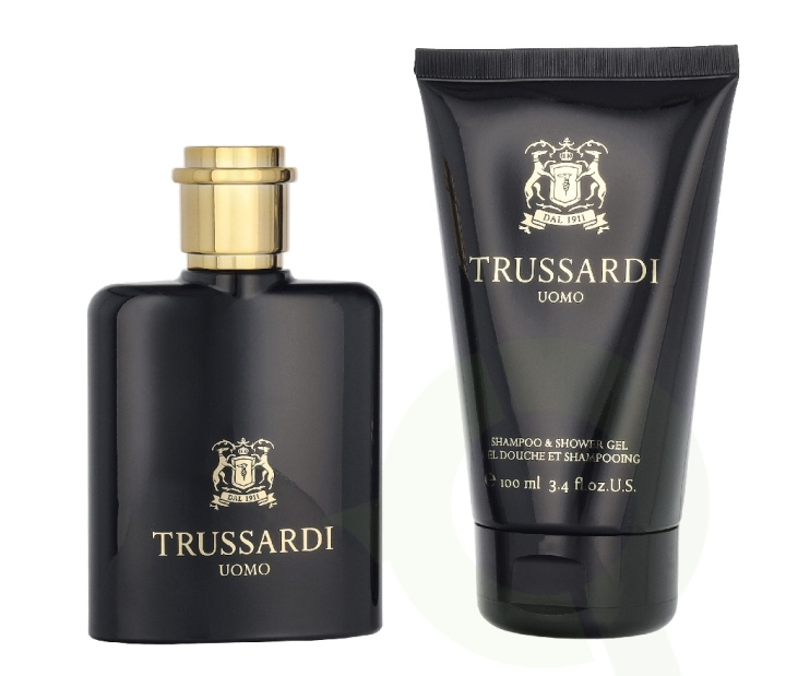 Trussardi Uomo Giftset 150 ml Edt Spray 50ml/Shampoo & Shower Gel 100ml i gruppen SKÖNHET & HÄLSA / Doft & Parfym / Parfym / Parfym för honom hos TP E-commerce Nordic AB (D39685)