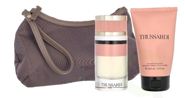 Trussardi By Trussardi Giftset 190 ml Edp Spray 90ml/Body Emulsion 100ml/Beauty Bag i gruppen SKÖNHET & HÄLSA / Presentkit / Presentkit För Henne hos TP E-commerce Nordic AB (D39690)