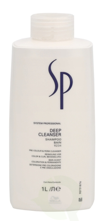 Wella SP - Deep Cleanser Shampoo 1000 ml Pre Colour & Perm Cleanser i gruppen SKÖNHET & HÄLSA / Hår & Styling / Hårvårdsprodukter / Schampo hos TP E-commerce Nordic AB (D39709)