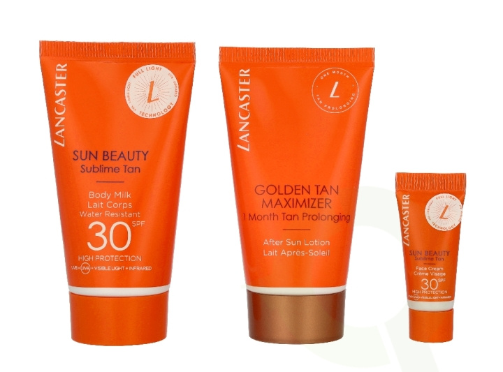 Lancaster My Sun Routine Set 103 ml Body Cream 50ml/After Sun Tan 50ml/Face Cream 3ml i gruppen SKÖNHET & HÄLSA / Hudvård / Solskydd & Tanning / Solskydd hos TP E-commerce Nordic AB (D39716)