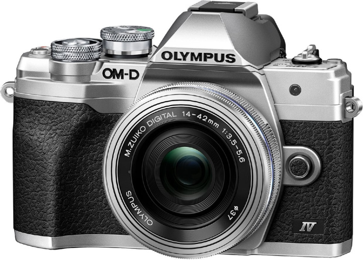 OM Digital Solutions Olympus OM-D E-M10 Mark IV, silver + 14–42 mm EZ i gruppen HEMELEKTRONIK / Foto & Video / Kameror hos TP E-commerce Nordic AB (D39767)