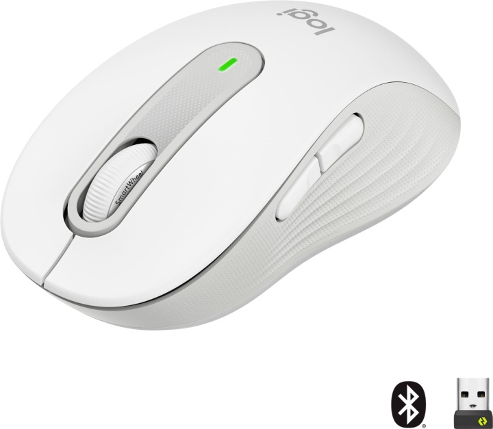 Logitech Signature M650 – trådlös mus, vit | DATORER & KRINGUTRUSTNING - Möss & Tangentbord - Möss | GameStuff