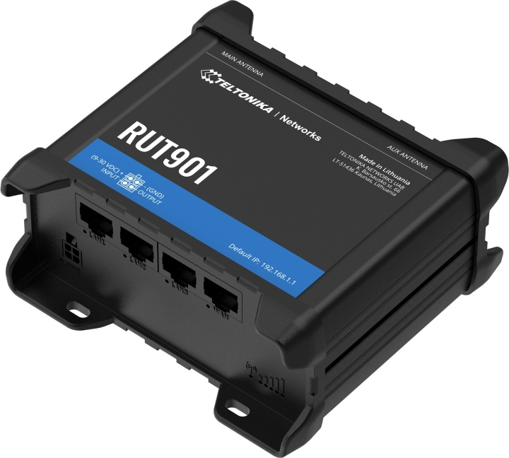 Teltonika RUT901 3G/4G/LTE-modem och WiFi-router i gruppen DATORER & KRINGUTRUSTNING / Nätverk / Routrar hos TP E-commerce Nordic AB (D39863)