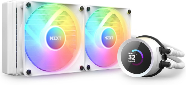 NZXT Kraken 240 RGB – vätskekylningssystem, vitt i gruppen DATORER & KRINGUTRUSTNING / Datorkomponenter / Kylning hos TP E-commerce Nordic AB (D39871)
