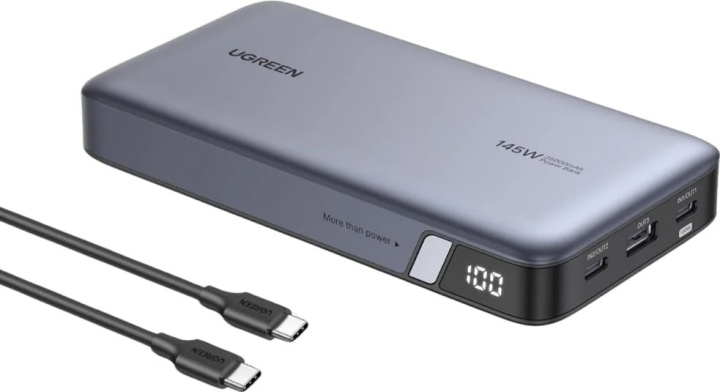 Ugreen 25 000 mAh Power Bank, 145 W i gruppen SMARTPHONE & SURFPLATTOR / Laddare & Kablar / Powerbanks hos TP E-commerce Nordic AB (D39911)