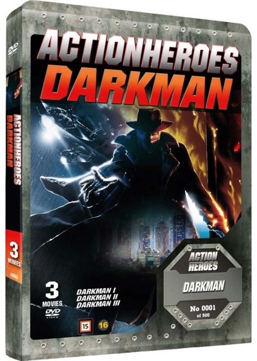 Darkman Trilogy: Action Heroes (Steelbook) Liam Neeson (DVD) i gruppen HEMELEKTRONIK / Ljud & Bild / TV & Tillbehör / Filmer / DVD hos TP E-commerce Nordic AB (D40227)
