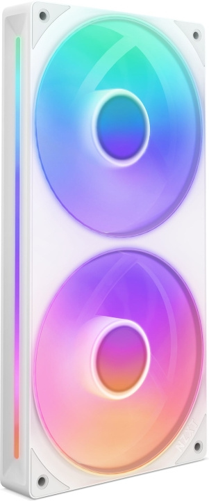 NZXT F240 RGB CORE-fläkt, 2 × 120 mm, vit i gruppen DATORER & KRINGUTRUSTNING / Datorkomponenter / Kylning hos TP E-commerce Nordic AB (D40404)