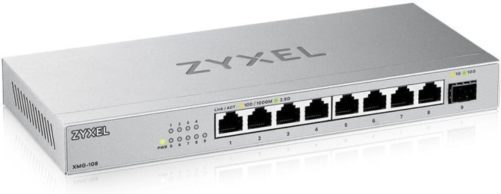 ZyXEL XMG-108 2,5G – 8-portars switch i gruppen DATORER & KRINGUTRUSTNING / Nätverk / Switchar hos TP E-commerce Nordic AB (D40474)