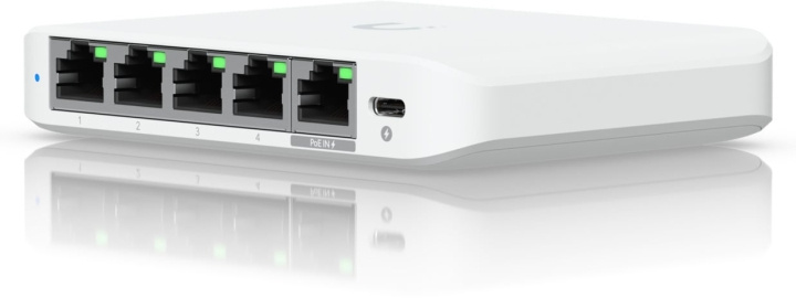 Ubiquiti UniFi USW-Flex Mini 2,5G 5-portars switch i gruppen DATORER & KRINGUTRUSTNING / Nätverk / Switchar hos TP E-commerce Nordic AB (D40480)