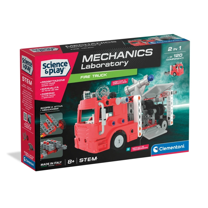Clementoni Leksak Science And Play Mechanics Fire Truck i gruppen LEKSAKER, BARN- & BABYPRODUKTER / Leksaker / Leksaksbilar & andra fordon hos TP E-commerce Nordic AB (D40524)