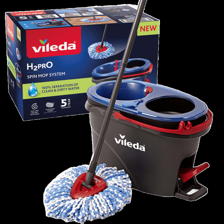 Vileda Golvmopp H2PRO Spin mop system i gruppen HEM, HUSHÅLL & TRÄDGÅRD / Städprodukter / Övriga städtillbehör hos TP E-commerce Nordic AB (D40678)