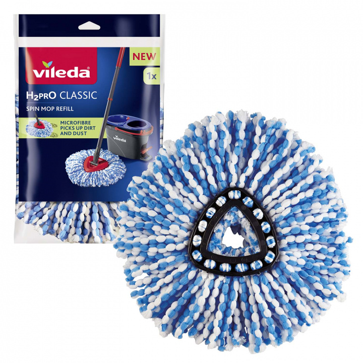 Vileda Refill Classic spin mopp H2PRO i gruppen HEM, HUSHÅLL & TRÄDGÅRD / Städprodukter / Övriga städtillbehör hos TP E-commerce Nordic AB (D40679)