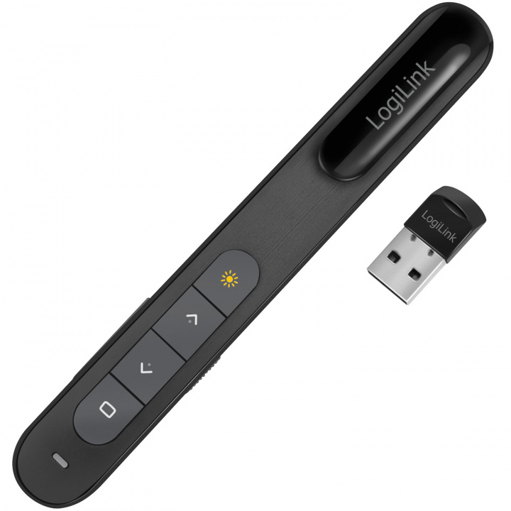 LogiLink Trådlös presentatör med laserpekare Svart i gruppen HEM, HUSHÅLL & TRÄDGÅRD / Smarta hem / Smarta hem-system hos TP E-commerce Nordic AB (D40693)