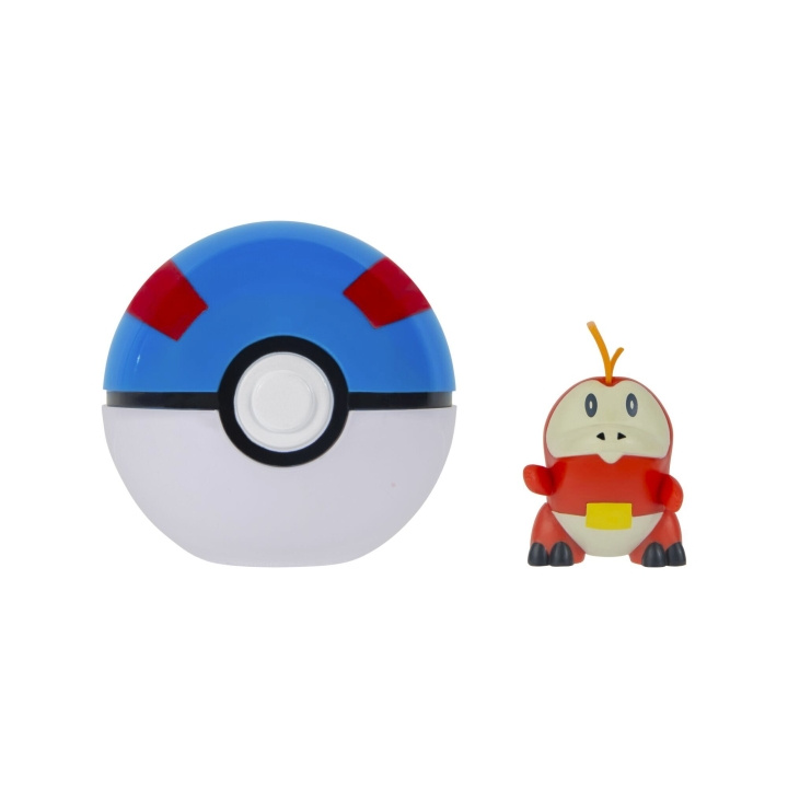 Pokémon Clip N Go Fuecoco med Great Ball (PKW4156) i gruppen LEKSAKER, BARN- & BABYPRODUKTER / Leksaker / Figurer, Miniatyrer & tillbehör hos TP E-commerce Nordic AB (D40714)