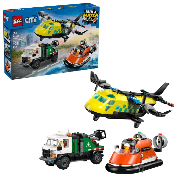 LEGO LEGO City – Flygplan, servicebil och svävare – Remix (60505) i gruppen LEKSAKER, BARN- & BABYPRODUKTER / Leksaker / Byggleksaker / Lego hos TP E-commerce Nordic AB (D40765)