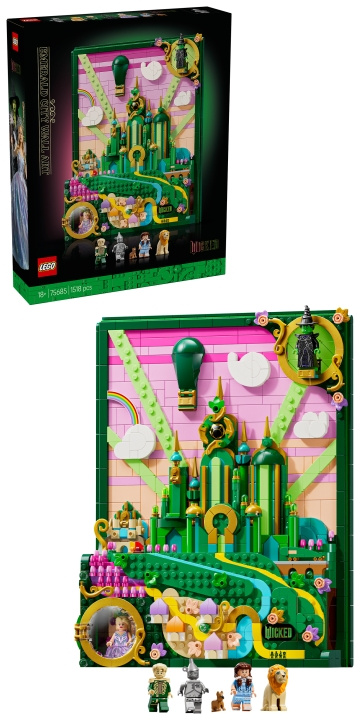 LEGO Wicked – Emerald City-väggdekoration (75685) i gruppen LEKSAKER, BARN- & BABYPRODUKTER / Leksaker / Byggleksaker / Lego hos TP E-commerce Nordic AB (D40790)