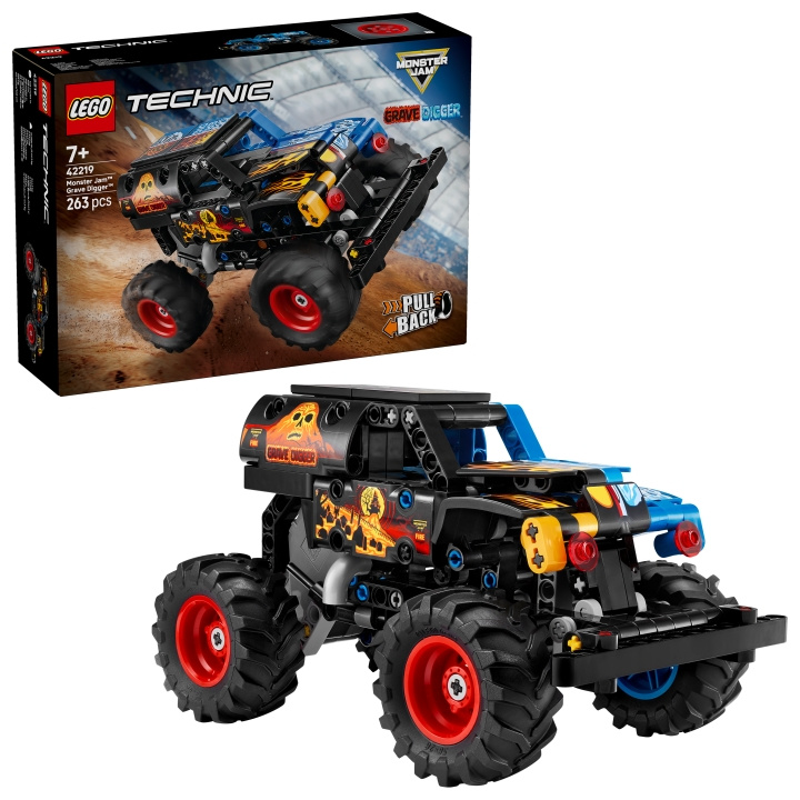 LEGO Technic – Monster Jam™ Grave Digger™ Fire and Ice (42219) i gruppen LEKSAKER, BARN- & BABYPRODUKTER / Leksaker / Byggleksaker / Lego hos TP E-commerce Nordic AB (D40796)