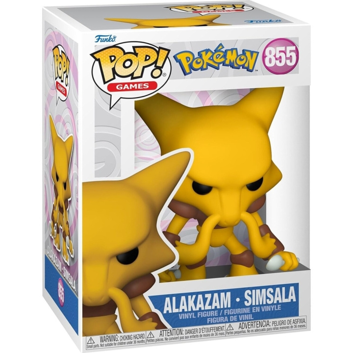 Funko Pop! Vinylfigur: Pokémon Alakazam (74216) i gruppen LEKSAKER, BARN- & BABYPRODUKTER / Leksaker / Figurer, Miniatyrer & tillbehör hos TP E-commerce Nordic AB (D40814)
