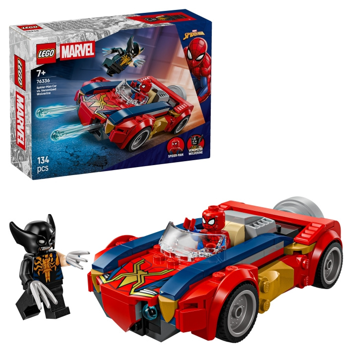 LEGO Superhjältar – Spider-Man-bil mot Venomized Wolverine (76336) i gruppen LEKSAKER, BARN- & BABYPRODUKTER / Leksaker / Byggleksaker / Lego hos TP E-commerce Nordic AB (D40830)