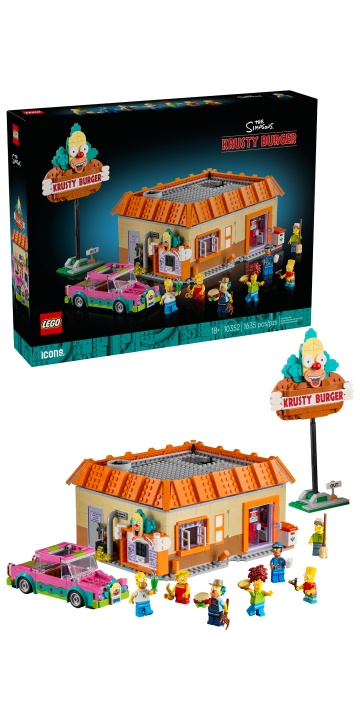 LEGO Icons – The Simpsons™: Krusty Burger (10352) i gruppen LEKSAKER, BARN- & BABYPRODUKTER / Leksaker / Byggleksaker / Lego hos TP E-commerce Nordic AB (D40847)
