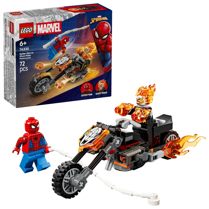LEGO Superhjältar – Spider-Man mot Ghost Rider: Motorcykel (76335) i gruppen LEKSAKER, BARN- & BABYPRODUKTER / Leksaker / Byggleksaker / Lego hos TP E-commerce Nordic AB (D40869)