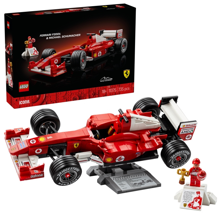 LEGO Icons – Ferrari F2004 & Michael Schumacher (11375) i gruppen LEKSAKER, BARN- & BABYPRODUKTER / Leksaker / Byggleksaker / Lego hos TP E-commerce Nordic AB (D40872)
