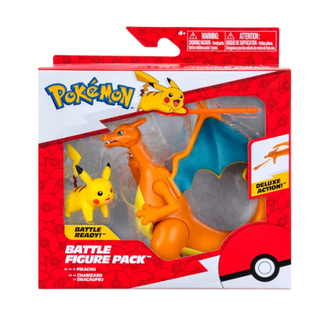 Pokémon Figurpaket med 2 stycken: Charizard och Pikachu (PKW3459) i gruppen LEKSAKER, BARN- & BABYPRODUKTER / Leksaker / Figurer, Miniatyrer & tillbehör hos TP E-commerce Nordic AB (D40916)