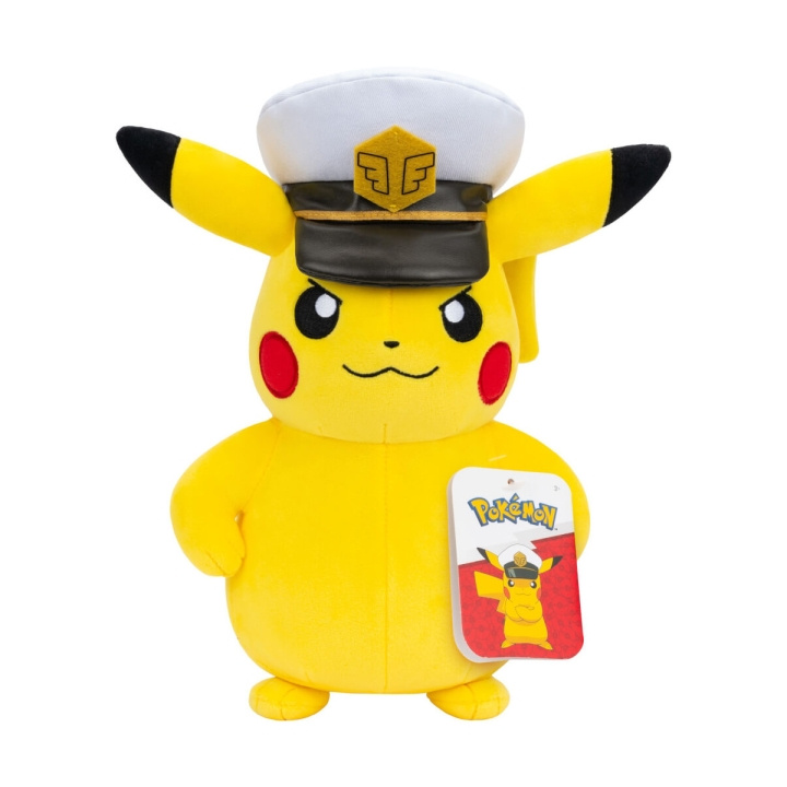Pokémon Kapten Pikachu-gosedjur, 20 cm (PKW4295) i gruppen LEKSAKER, BARN- & BABYPRODUKTER / Babyleksaker / Gosedjur hos TP E-commerce Nordic AB (D40926)