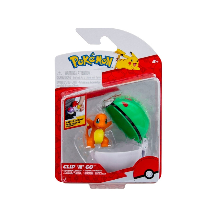 Pokémon Clip N Go Charmander med Friend Ball (PKW4162) i gruppen LEKSAKER, BARN- & BABYPRODUKTER / Leksaker / Figurer, Miniatyrer & tillbehör hos TP E-commerce Nordic AB (D40929)